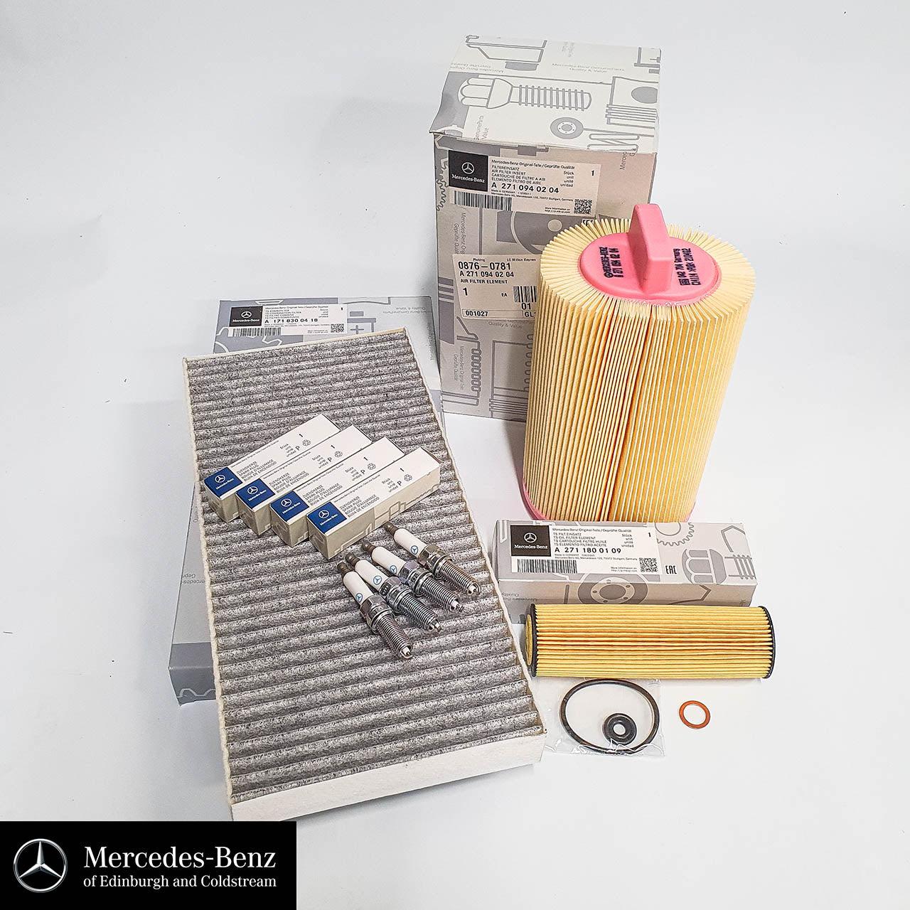 Genuine Mercedes-Benz M271 Engine Service Kit - Filters Only - SLK CL C E Class