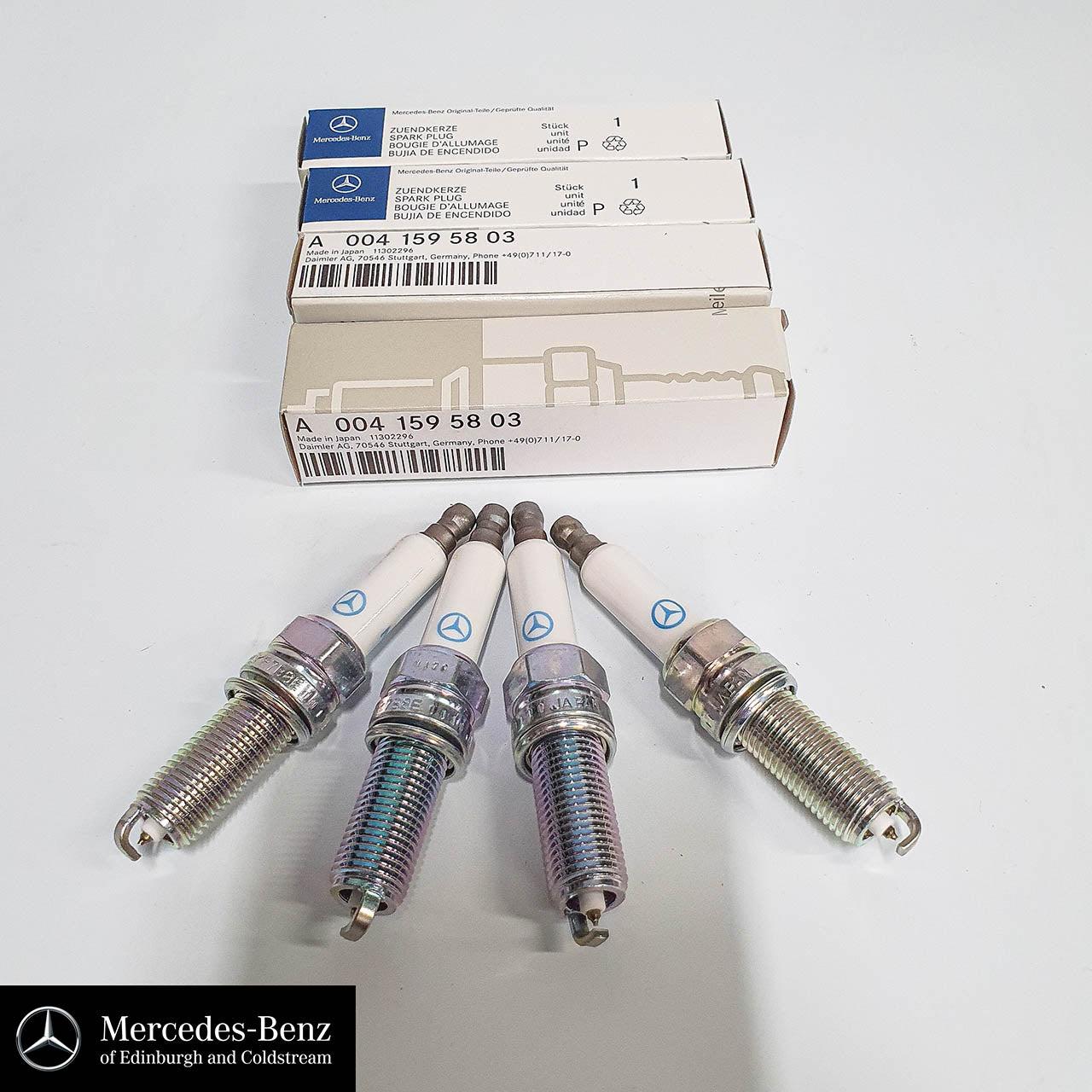 Genuine Mercedes-Benz Spark Plugs 4x A0041595803