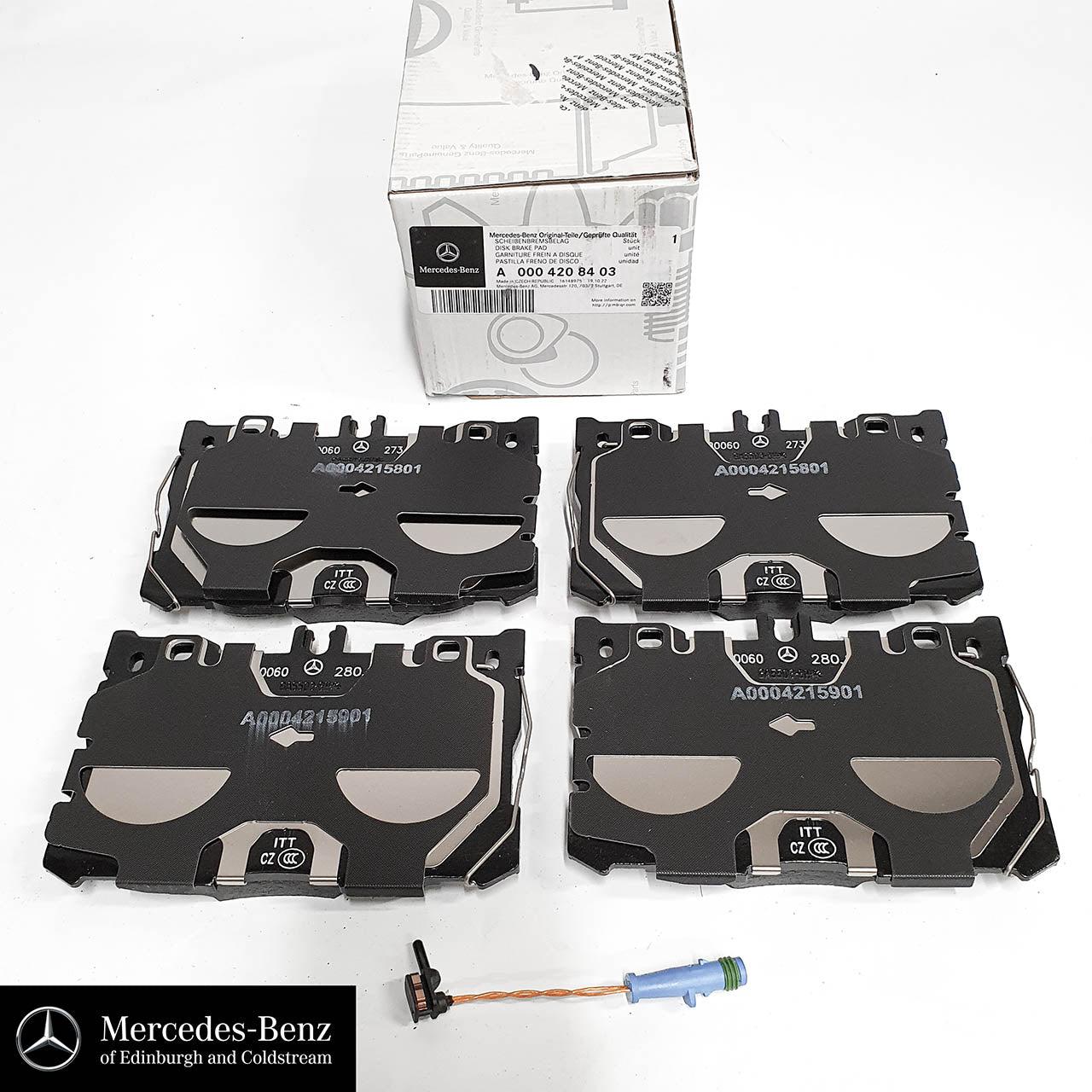 Genuine Mercedes-Benz Brake Pads & Wear Sensor - FRONT - GLC