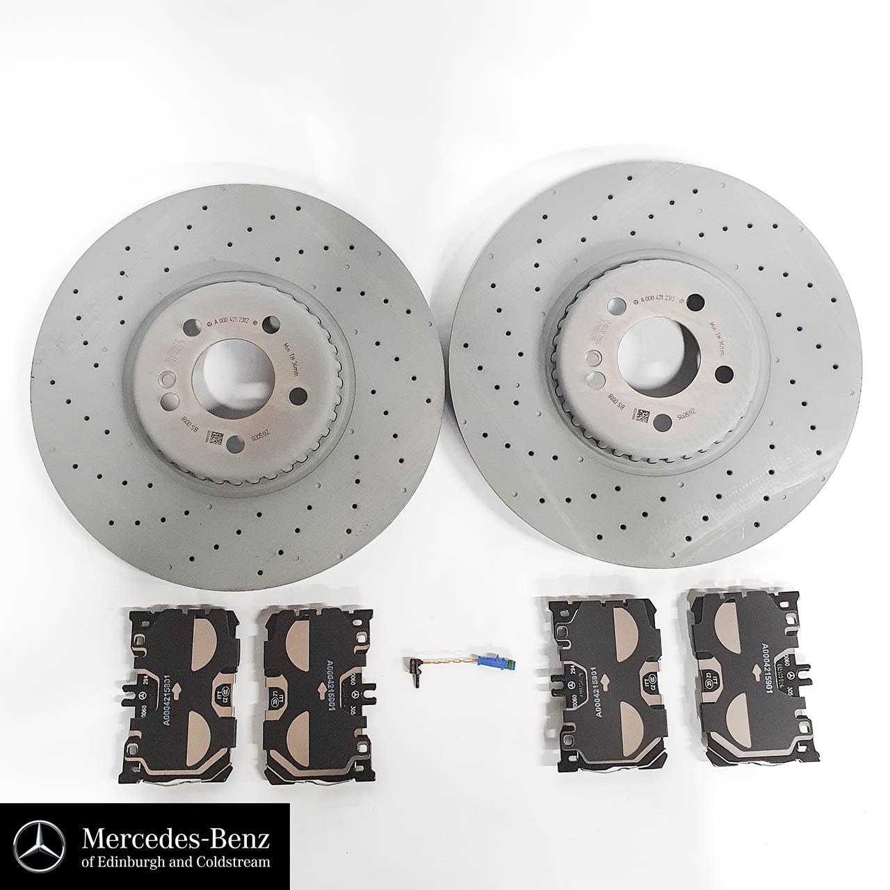Genuine Mercedes-Benz Brake Discs, Pads & Wear Sensors Front For E Class, GLC 250 D 4MATIC