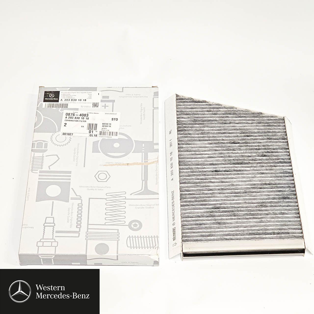 Genuine Mercedes-Benz Cabin Pollen, Combination Filter A2038301018