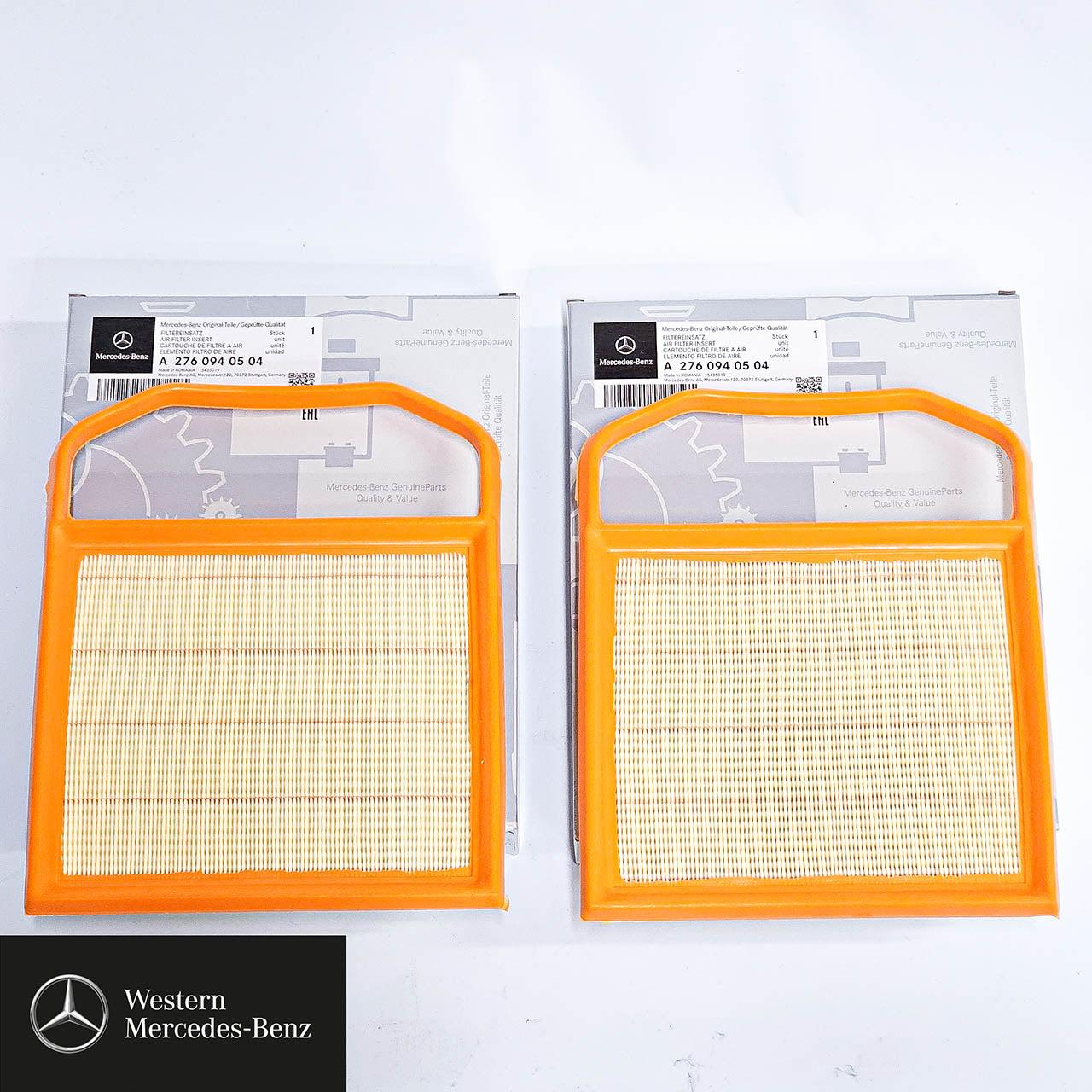 Genuine Mercedes-Benz Air Filters (Set Of 2 Left/Right) For M276 Petrol Engine
