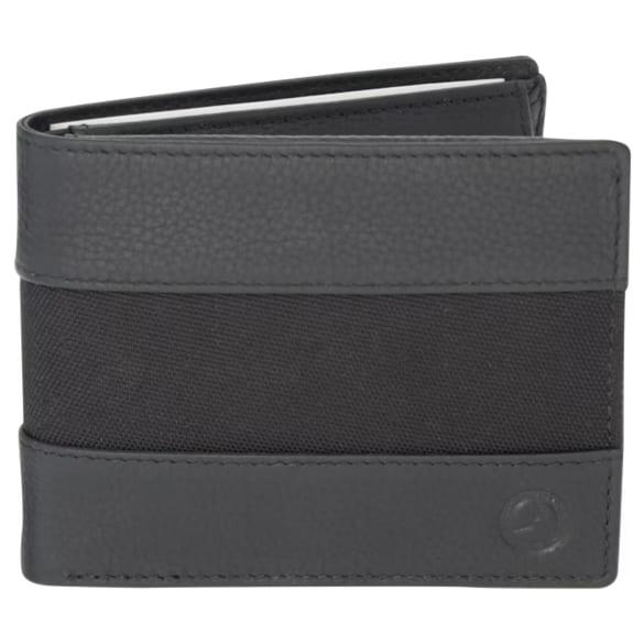 Mercedes-Benz Men's wallet black leather polyamide B66041761 Review