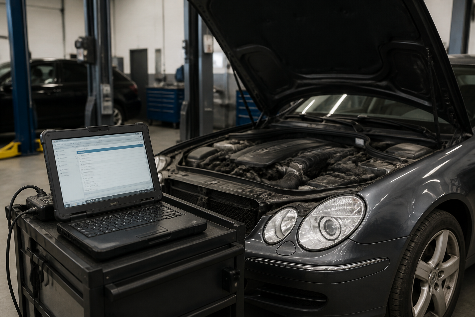 Mercedes ABS/ESP “Visit Workshop” diagnosis: first checks and flow