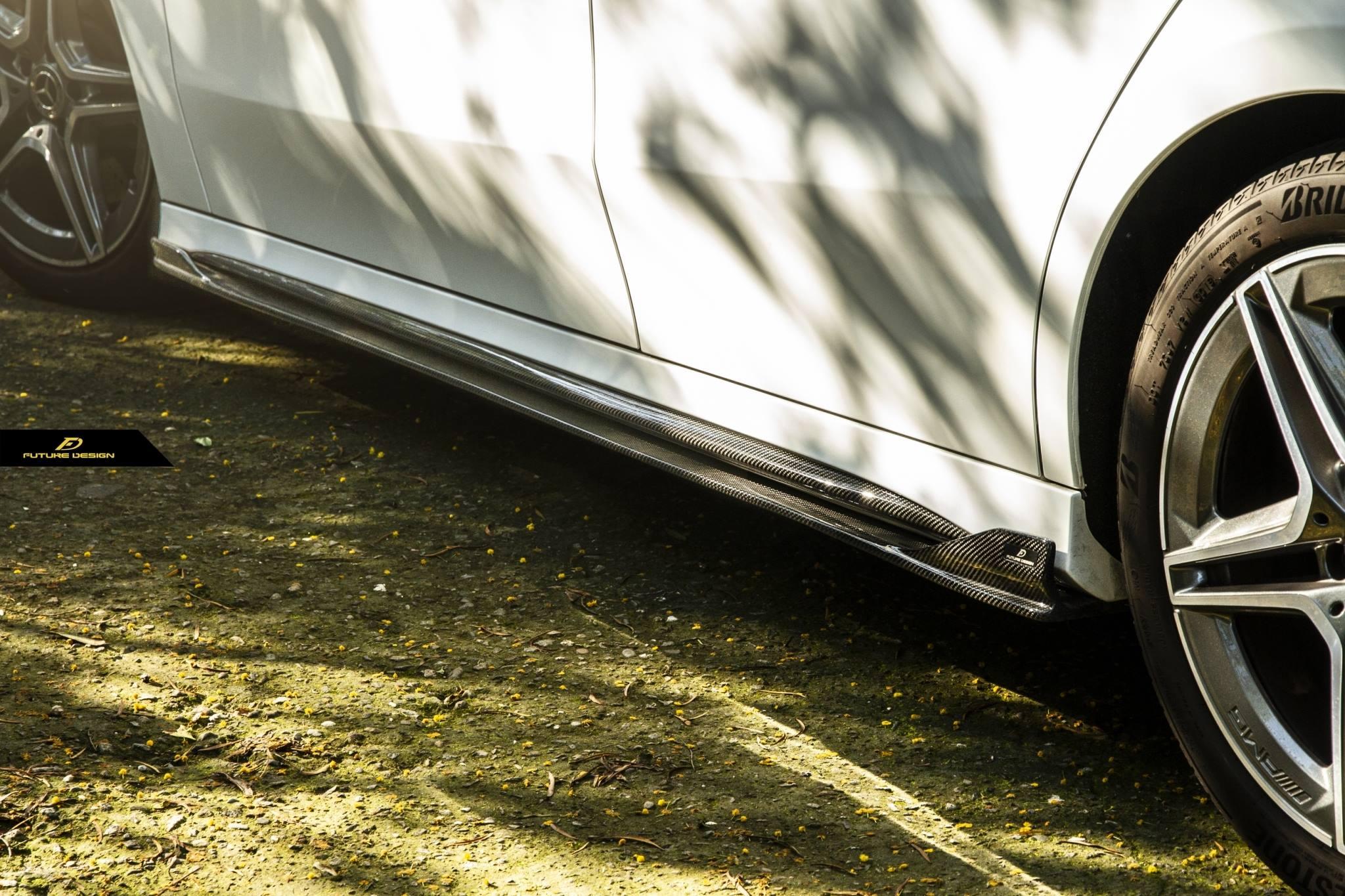 Mercedes-Benz W177 FDGT Carbon Side Skirt Splitter