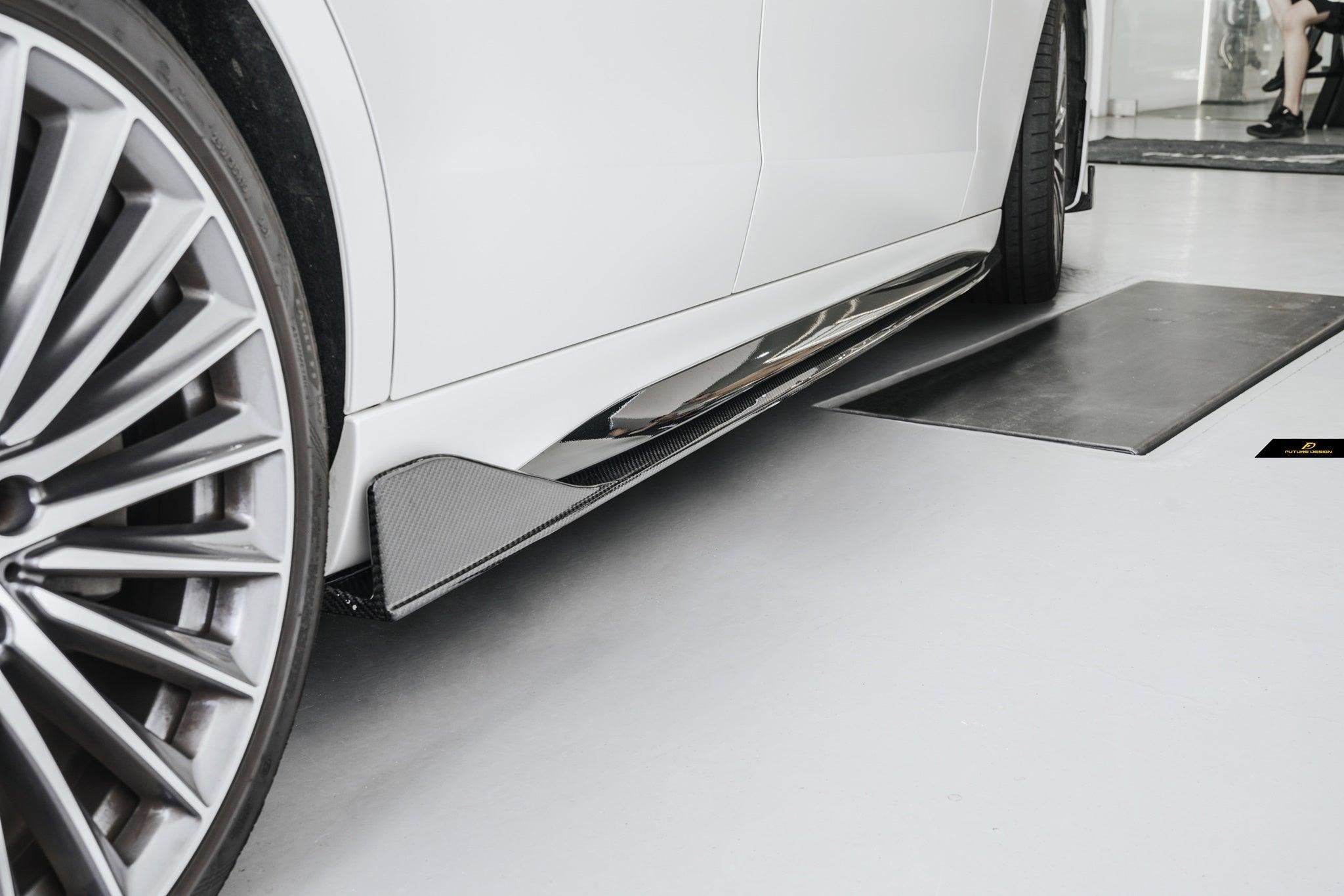 Mercedes-Benz W206 S206 C-Class FD Carbon Side Skirt Splitter