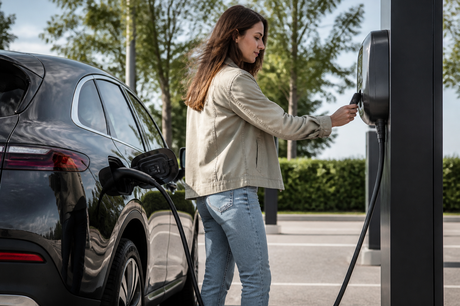 Mercedes EQ Public Charging: Start/Stop via RFID, App, or MBUX