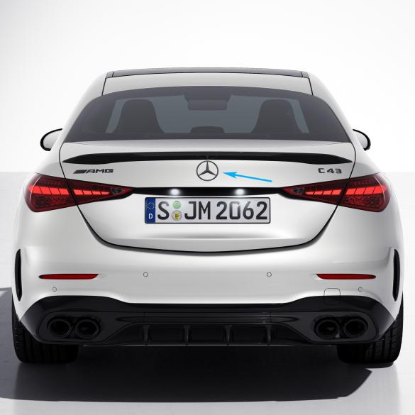 Mercedes-Benz star night package dark chrome trunk badge C-Class Sedan W206 Stern-schwarz-W206 Review