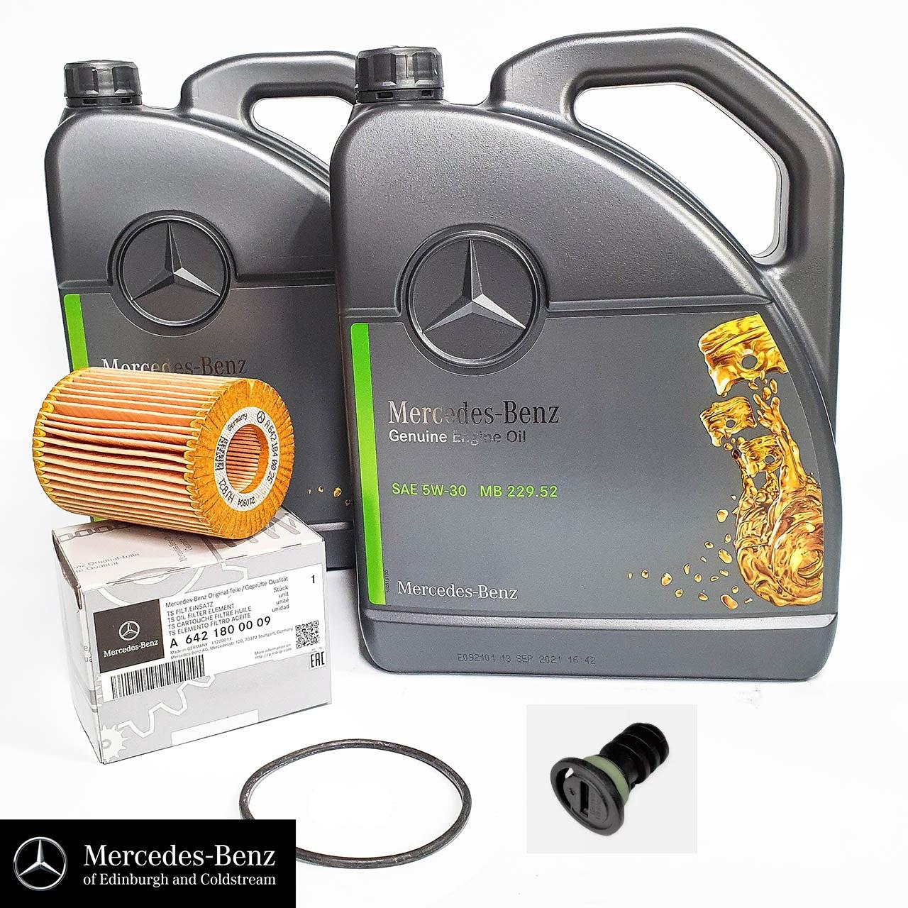 Genuine Mercedes-Benz Diesel V6 OM642 Oil, Filter & Sump Plug