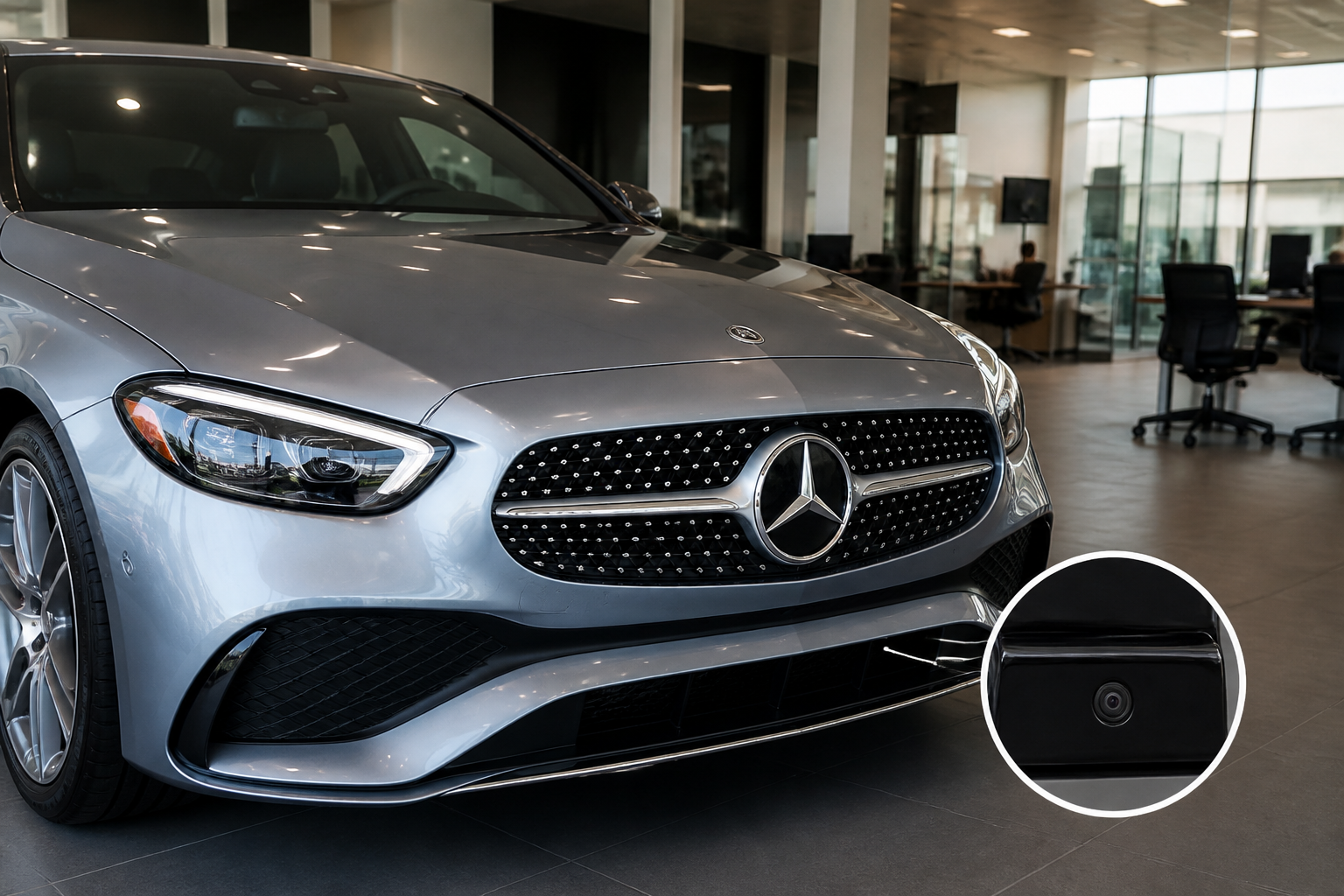 C-Class Safety Essentials: verify standard vs optional driver-assist packages