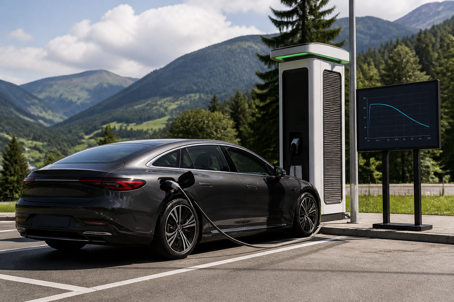 Mercedes EQS Charging Realities: peak vs sustained power in real life