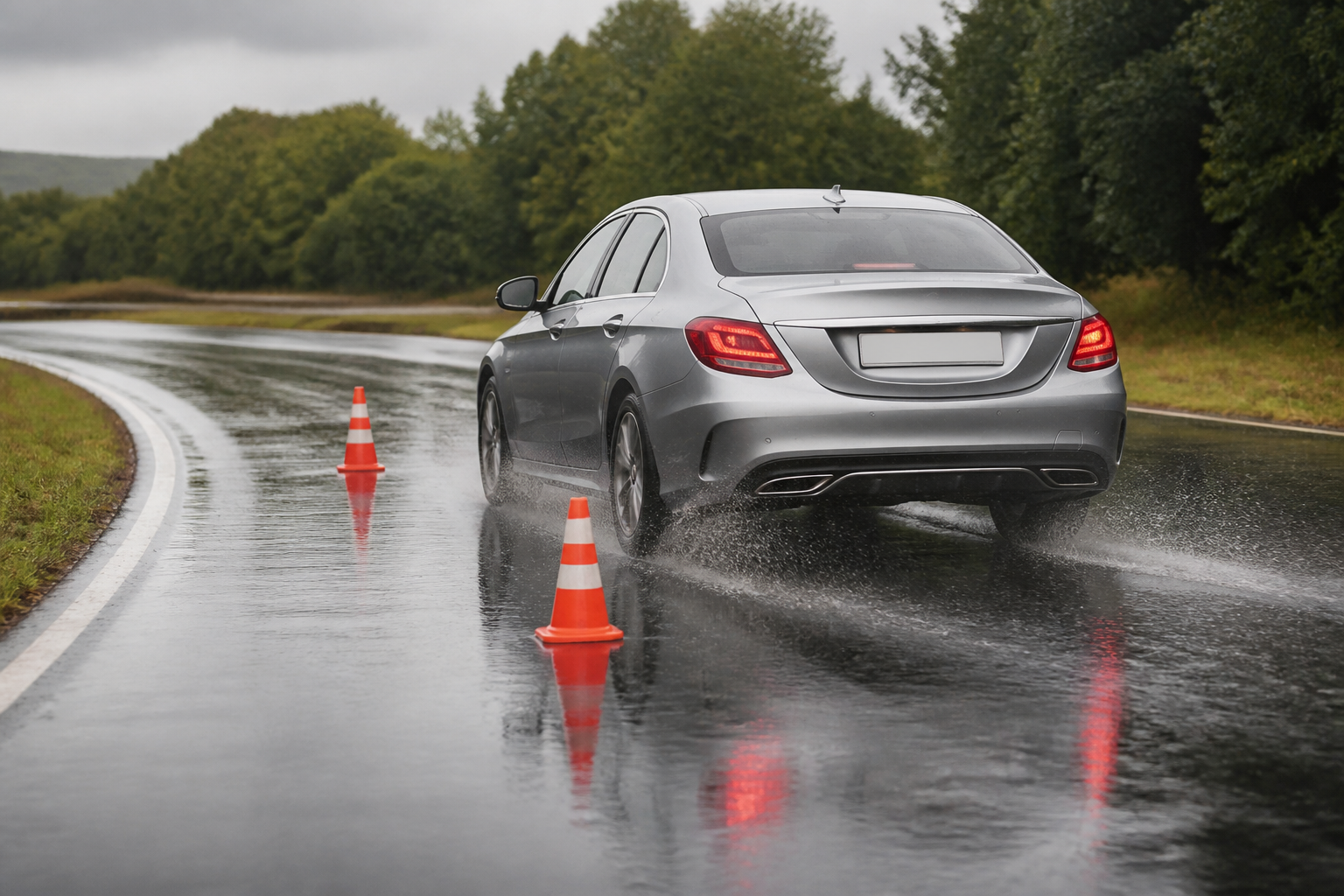Mercedes ESP® on Wet Roads: What the System Does—and How You Should Drive When It Intervenes