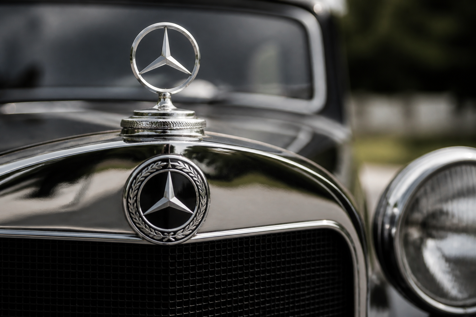 How the 1926 Mercedes-Benz merger fused the star, the laurel, and the word marks into one emblem