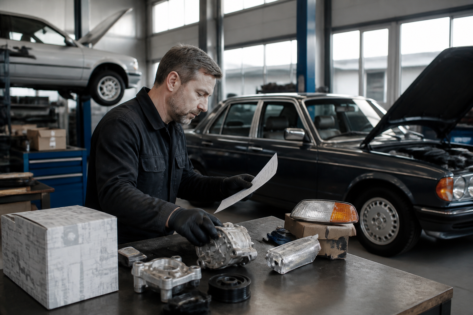 Mercedes-Benz NLA parts: confirm availability via Classic Center