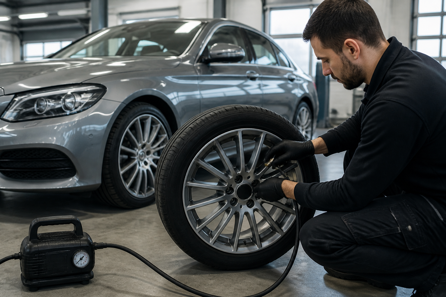 Mercedes TPMS Restart After Tire Pressure Changes or Wheel Work