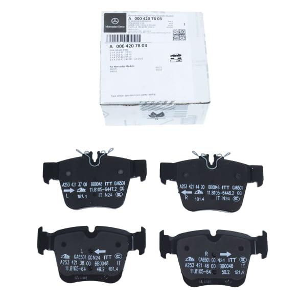 Mercedes-Benz Rear brake pads GLC C253 X253 A0004207803-253 Review
