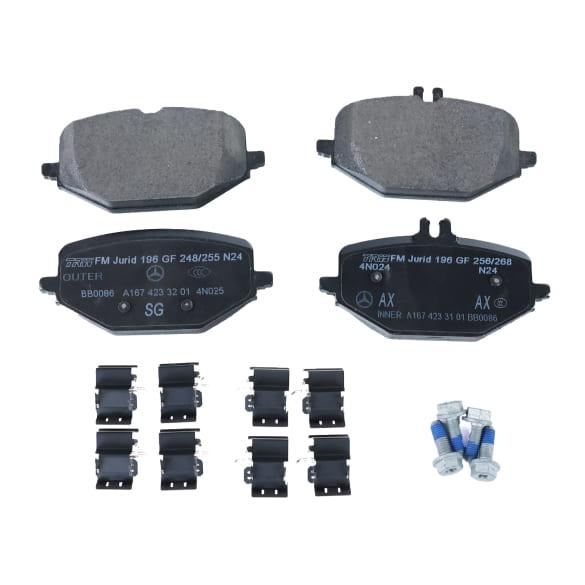 Mercedes-Benz Rear brake pads set GLE SUV V167 A0004207303-V167 Review
