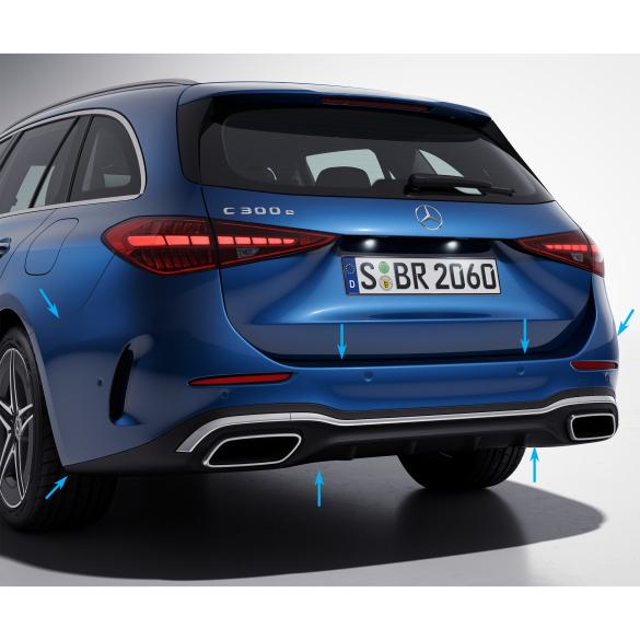 Mercedes-Benz Retrofit rear bumper AMG-Line chrome C-Class Estate S206 hands-free S206-235-871 Review