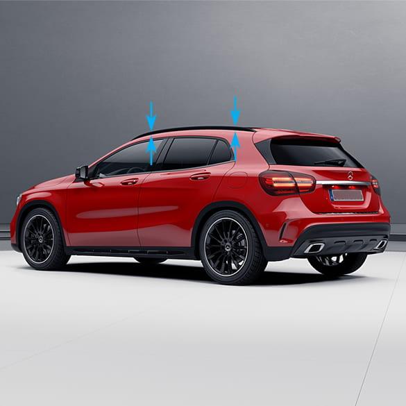 Mercedes-Benz Roof rails Night package black GLA X156 Facelift Dachreling-Night-X156 Review