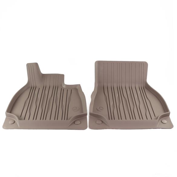 Mercedes-Benz Rubber floor mats Dynamic Lines balao brown 2-piece front EQS V297 A2976804806 8W57 Review