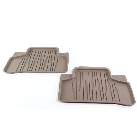 Mercedes-Benz Rubber floor mats dynamic lines balao brown 2-piece rear EQE V295 A2956802303 8W57 Review