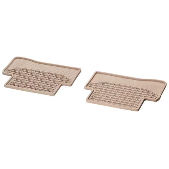 Mercedes-Benz Rubber floor mats silk beige C-Class 205 rear A2056807608 8S85-B Review
