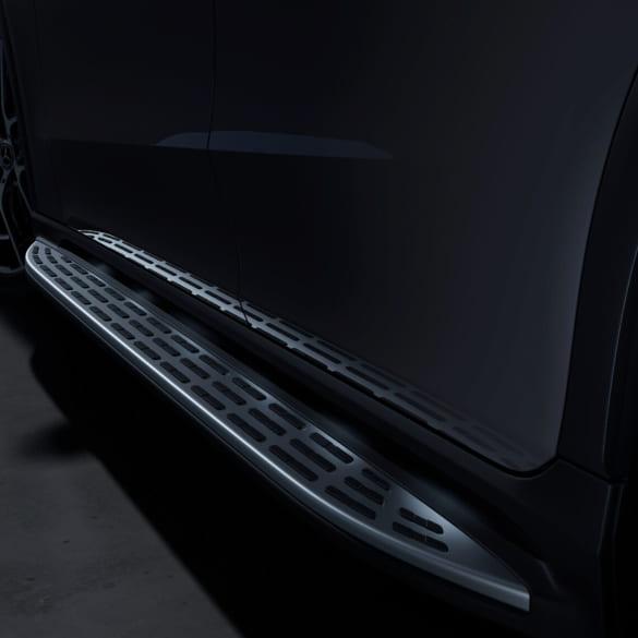 Mercedes-Benz Running boards illuminated EQE SUV X294 aluminium look rubber studs X294-Trittbretter-beleuchtet Review