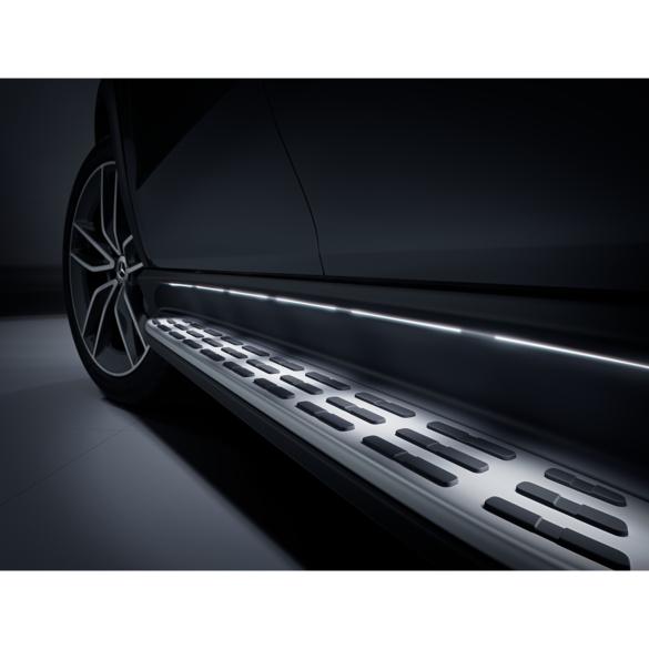 Mercedes-Benz Running boards illuminated GLE Coupe C167 aluminium look rubber studs GLE-Coupé-Trittbretter-C167 Review