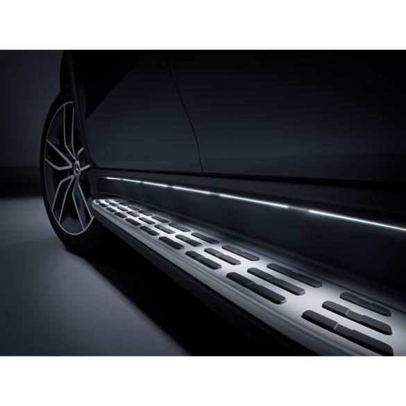 Mercedes-Benz Running boards illuminated GLE SUV V167 aluminium look rubber studs GLE-Trittbretter-beleuchtet-V167 Review