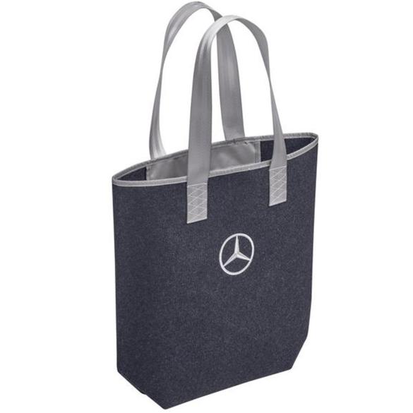 Mercedes-Benz Shopping Bag Felt dark blue grey B66959414 Review