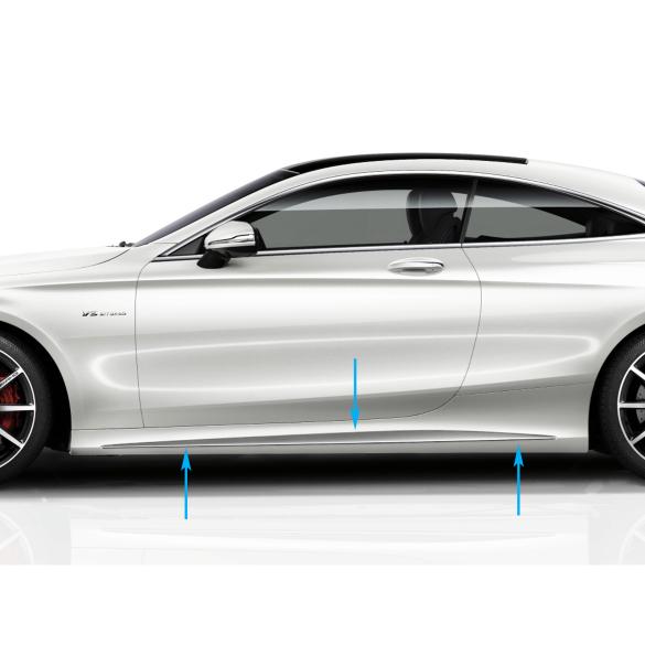 Mercedes-Benz Side skirts trim attachment S-Class 217 silver chrome Seitenschweller-Silberchrom-217 Review