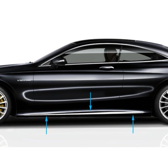 Mercedes-Benz Side skirts trim attachment S-Class 217 shiny chrome Seitenschweller-Chrom-217 Review