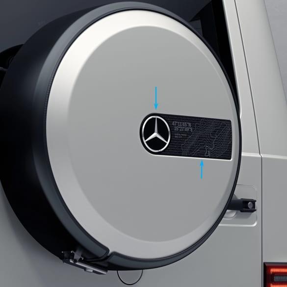 Mercedes-Benz Spare wheel cover mounting plate Schöckl G-Class W463A star silver A4638908300 Review