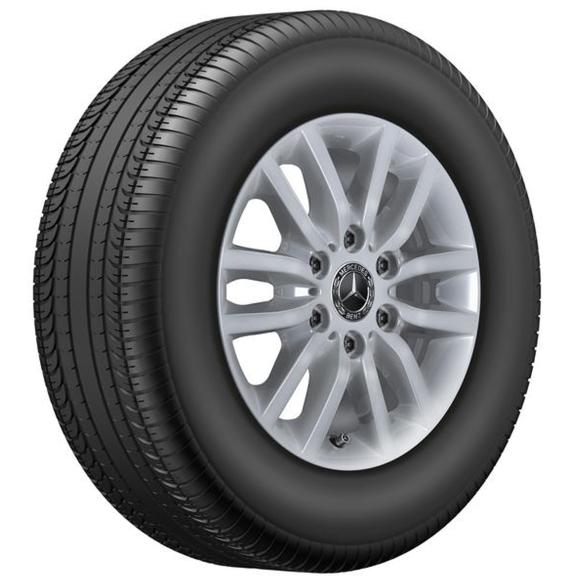 Mercedes-Benz summer wheels 16 inch silver Sprinter 907 rear-wheel drive complete wheel set Q440291110180-B Review