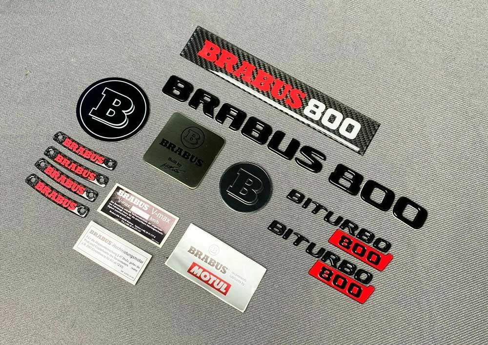 Brabus 800 Badges Stickers Review TC-13505