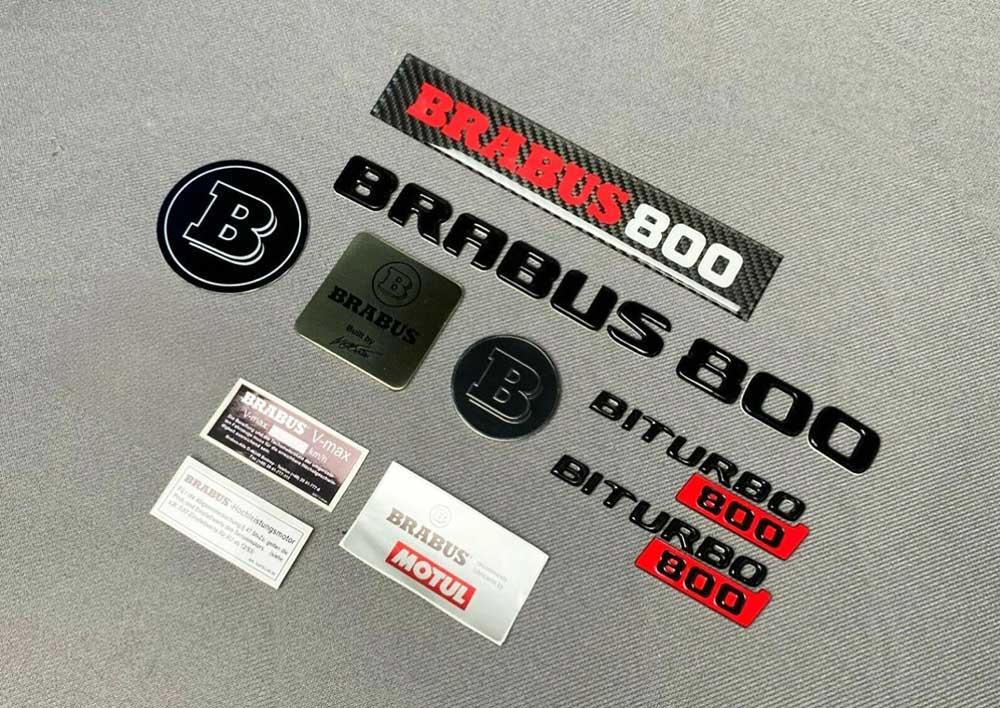 Brabus 800 Badges Stickers Review TC-13561