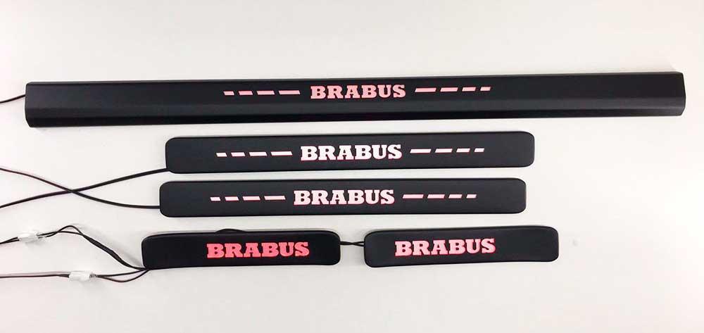 Brabus Black Door Sills with Red Review TC-13572