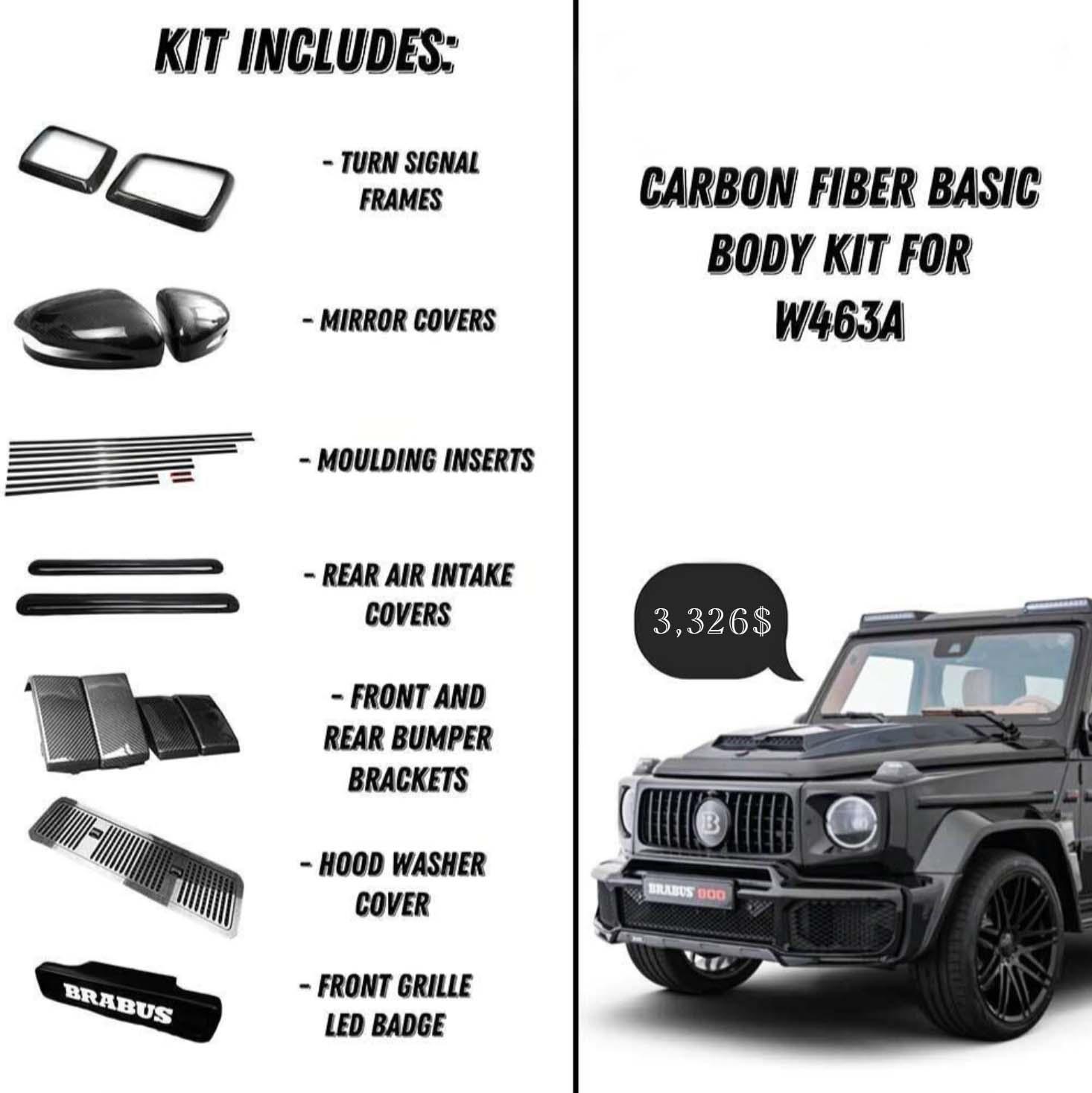 Carbon Fiber Basic Body Kit Review TC-13832