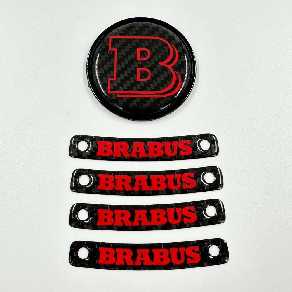 Brabus Red Badge Logo Emblem Set Review TC-13884