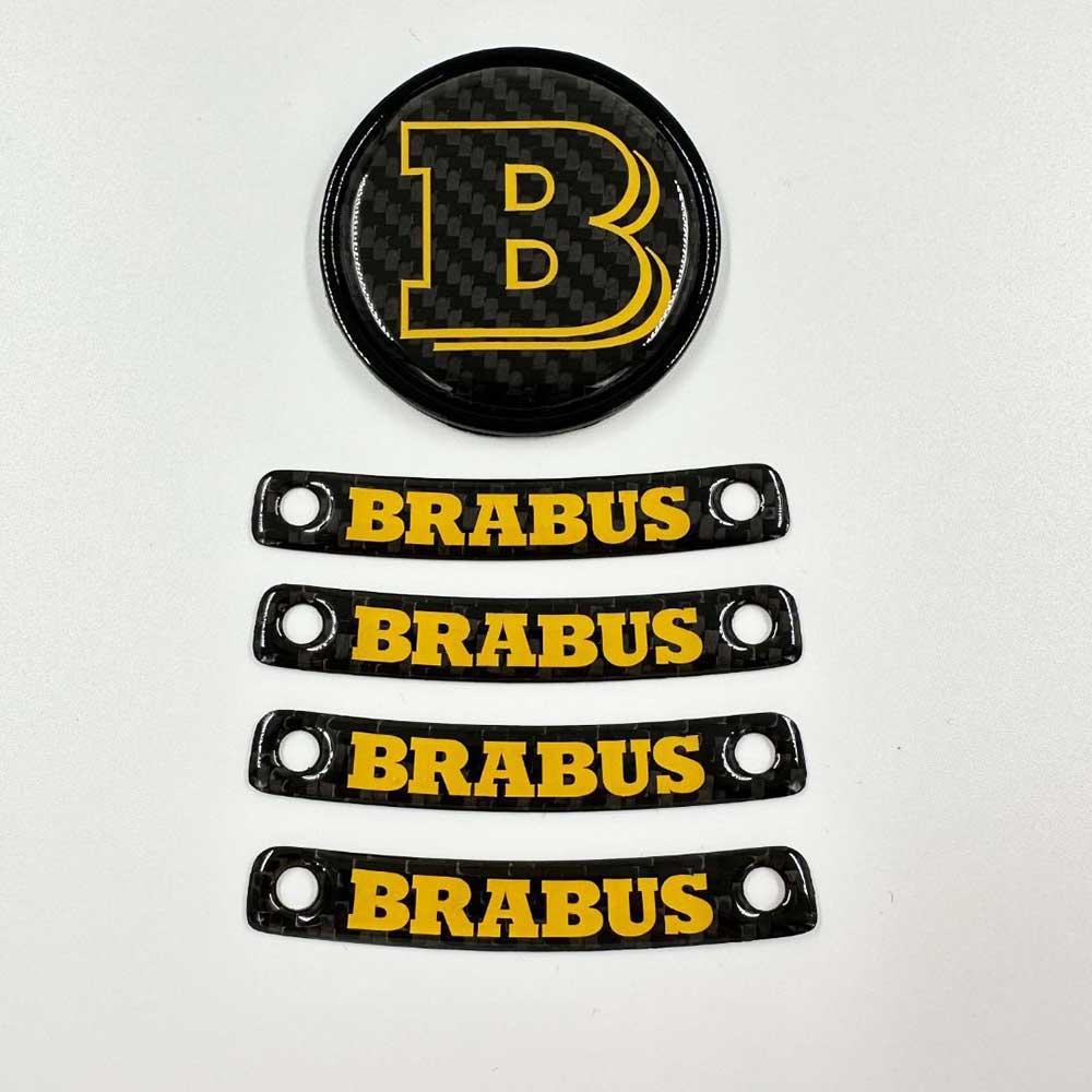 Brabus Yellow Badge Logo Emblem Review TC-13891