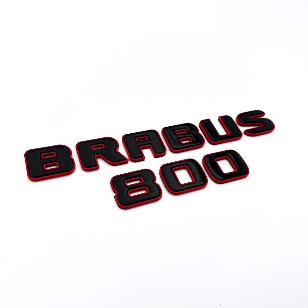 Metallic Red Brabus 800 Emblems Review TC-13955