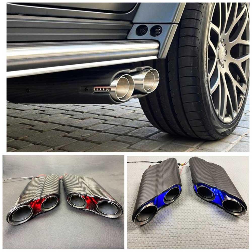 Brabus Style Exhaust Pipes Review TC-14002