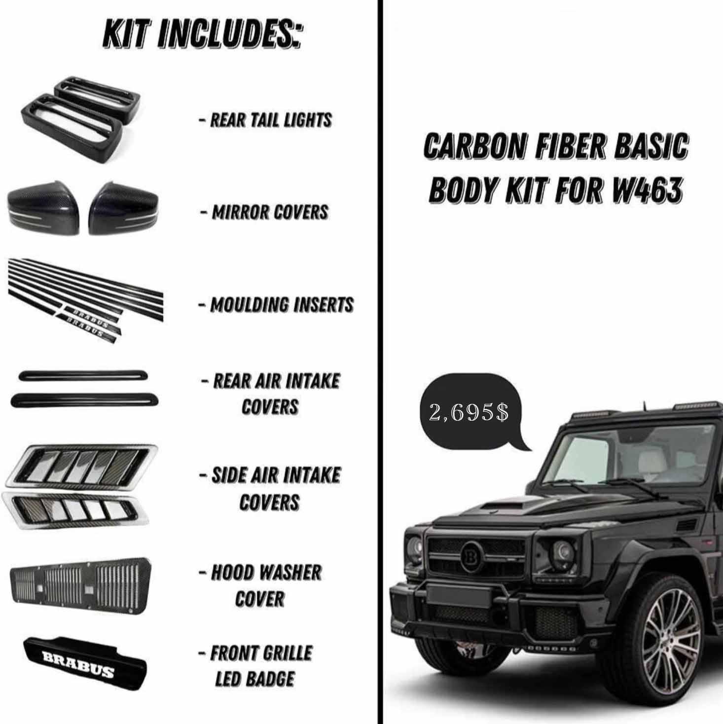 Carbon Fiber Basic Body Kit Review TC-14004