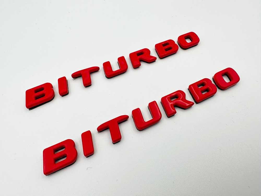 Red Metallic Brabus Biturbo Side Review TC-14126