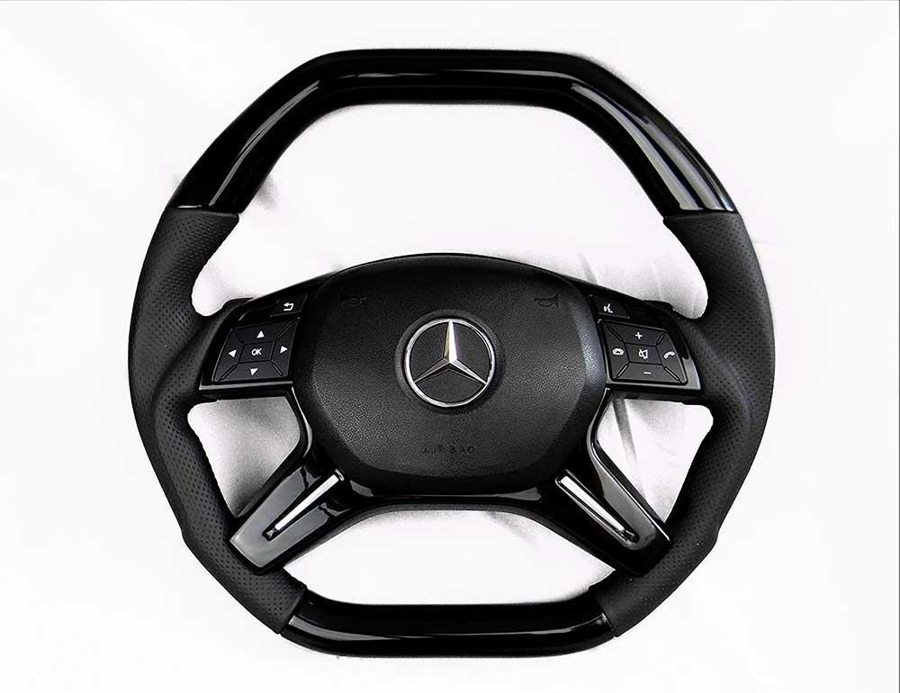 Piano Black Leather Steering Review TC-14195