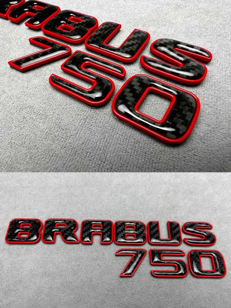 Brabus 750 Emblem Logo - Red Review TC-17929