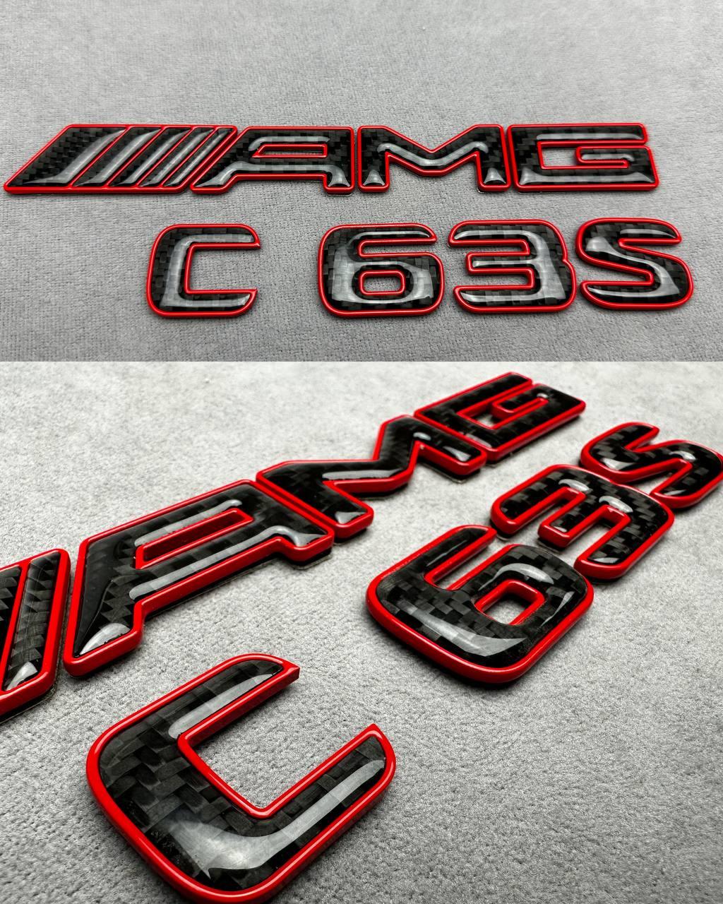 Tail Emblem AMG C63 S in Red Review TC-18154