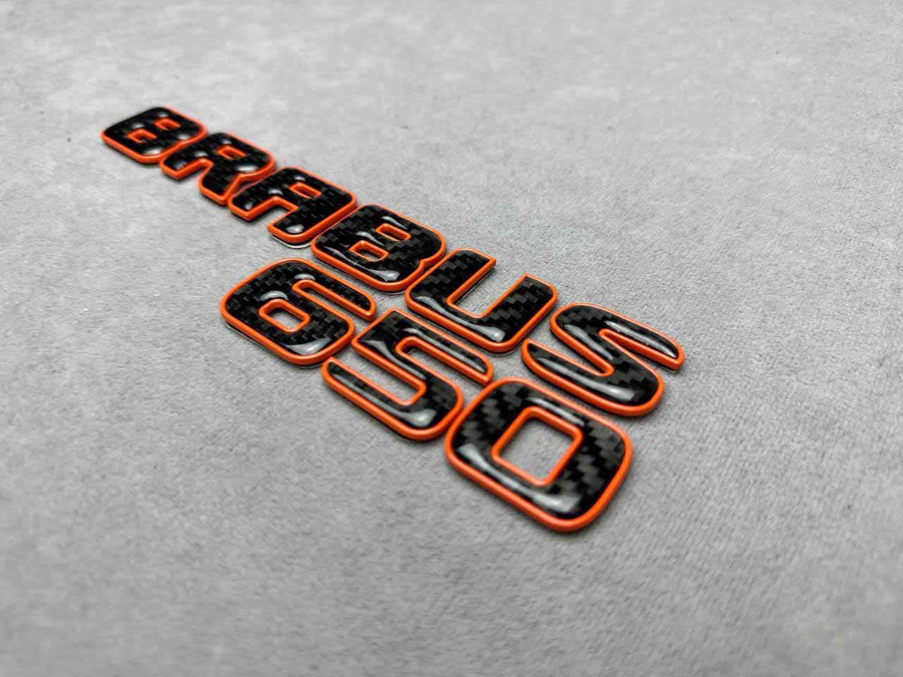 Brabus 650 Rear Emblem Orange Review TC-18179