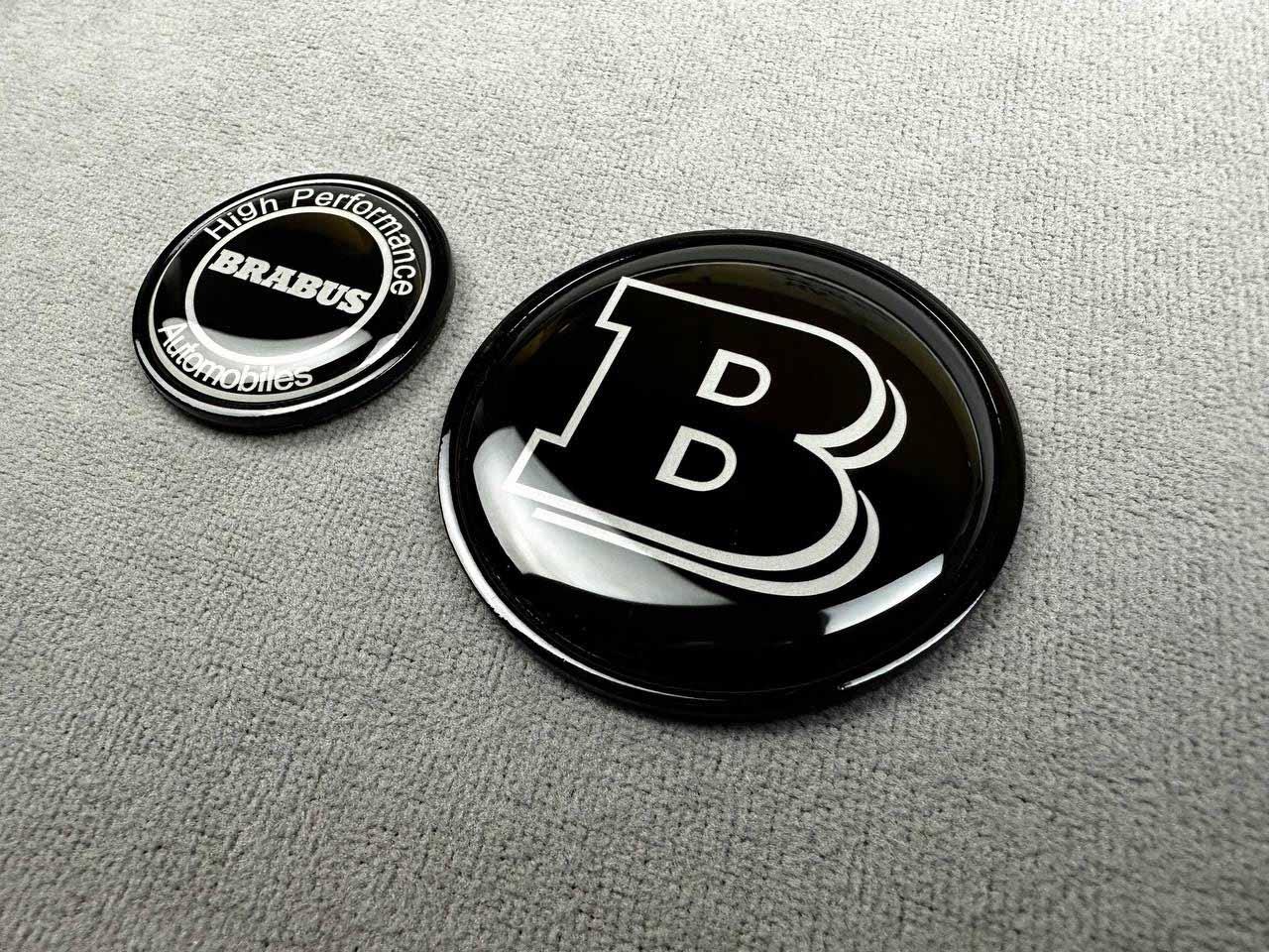 Brabus Metal Emblem set for Hood Review TC-18236