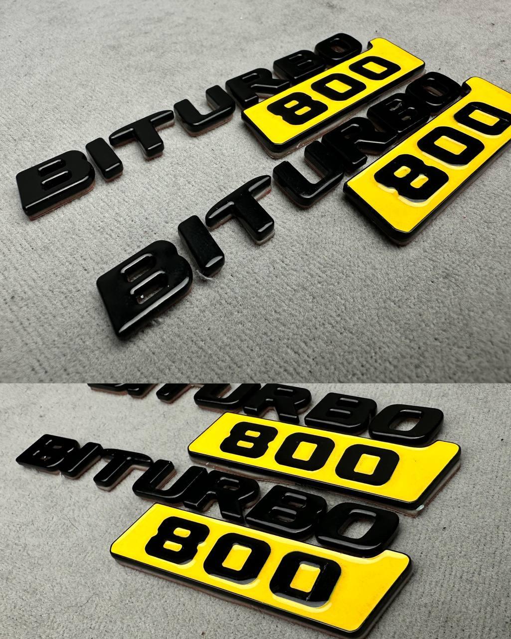 Bitturbo 800 Emblem Logo Yellow Review TC-18890
